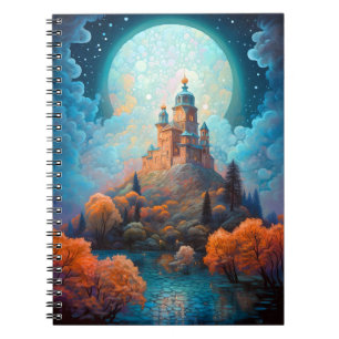 Caderno Espiral Fairy Tale Castle Fantasy Art