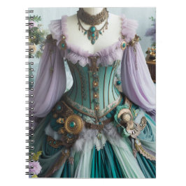 Caderno Espiral Fairytale Primavera Pastel Floral Gown