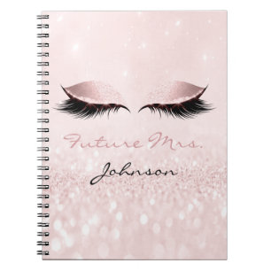 Caderno Espiral Faísca conhecida futura da Sra. Nupcial