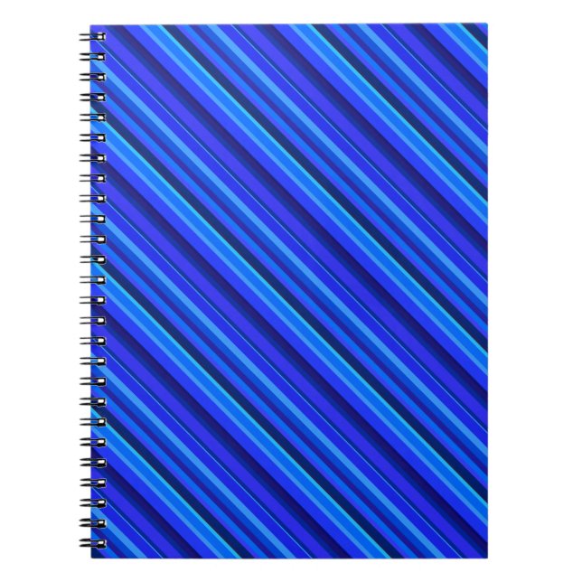 Caderno Espiral Faixa diagonal azul (Frente)