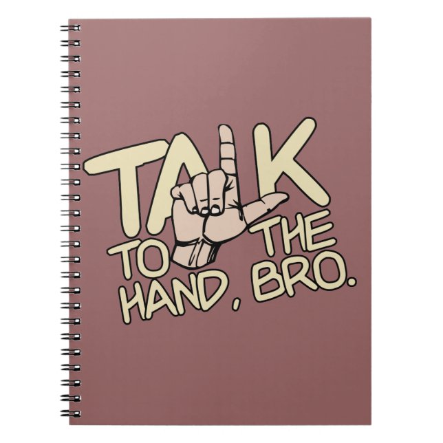 Caderno Espiral Fale com o notebook personalizado (Frente)