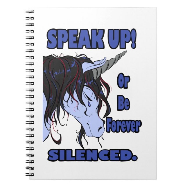 Caderno Espiral Fale! Ou Ser Silenciado Para Sempre (Frente)