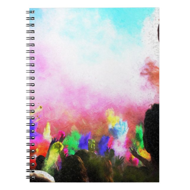 Caderno Espiral Falln Holi Colors (Frente)