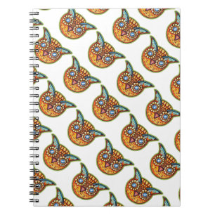 Caderno Espiral Falln Orange Owl Vintage Halloweenies