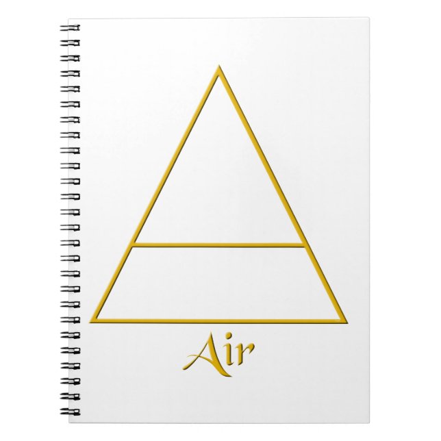 Caderno Espiral Falln Pagan Air Element Symbol (Frente)