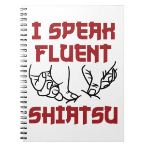 Caderno Espiral Falo Fluent Shiatsu Massage Therapist LMT