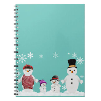 Caderno Espiral família Snowman