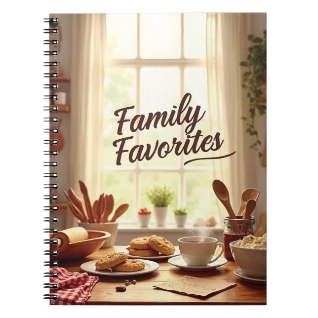 Caderno Espiral Family Recipes (Frente)