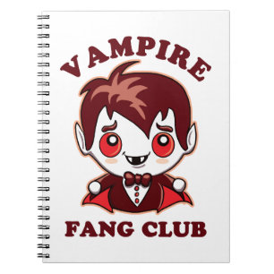 Caderno Espiral Fang Club Canhões Engraçados E Vampiros Bonitos