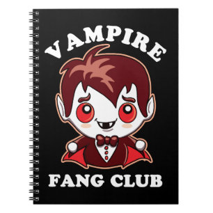 Caderno Espiral Fang Club Canhões Engraçados E Vampiros Bonitos