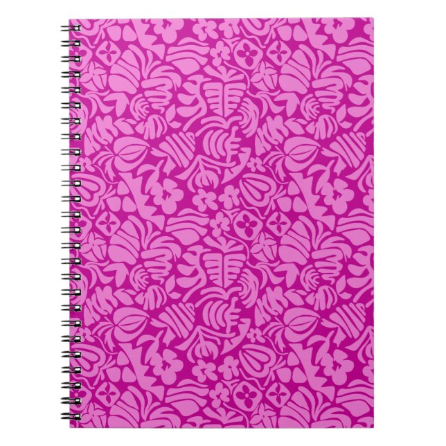 Caderno Espiral Fantasia de Morango em rosa (Frente)