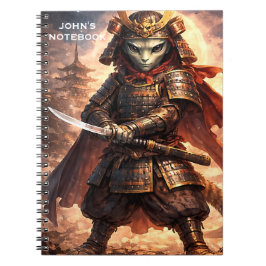 Caderno Espiral Fantasia de Samurai Alien para Crianças e Adolesce
