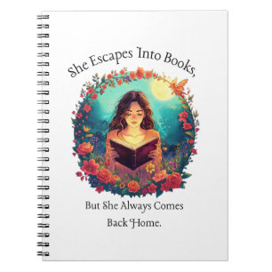 Caderno Espiral Fantasia do Amante de Livros