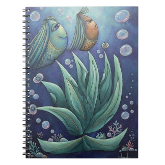 Caderno Espiral Fantasia Estética Subaquática