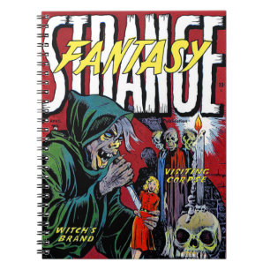Caderno Espiral Fantasia Estranha A Assustadora Histórias em quadr