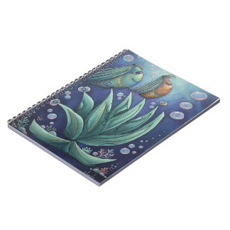 Caderno Espiral Fantasia Subaquática Estética