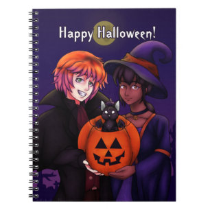 Caderno Espiral Fantasias Felizes de Halloween