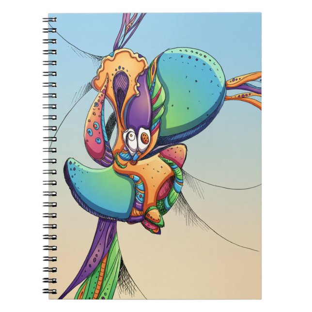 Caderno Espiral Fantasiewesen im Comic-Stil (Frente)
