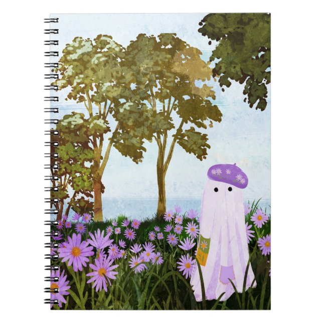 Caderno Espiral Fantasma Áster (Frente)