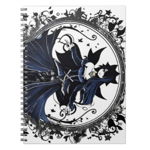 Caderno Espiral Fantasma azul