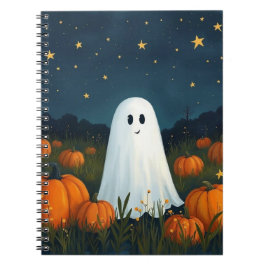 Caderno Espiral Fantasma Branco Bonito com Bombeiros