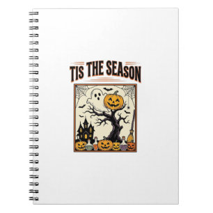 Caderno Espiral Fantasma do Halloween É a Temporada Casa Assombrad