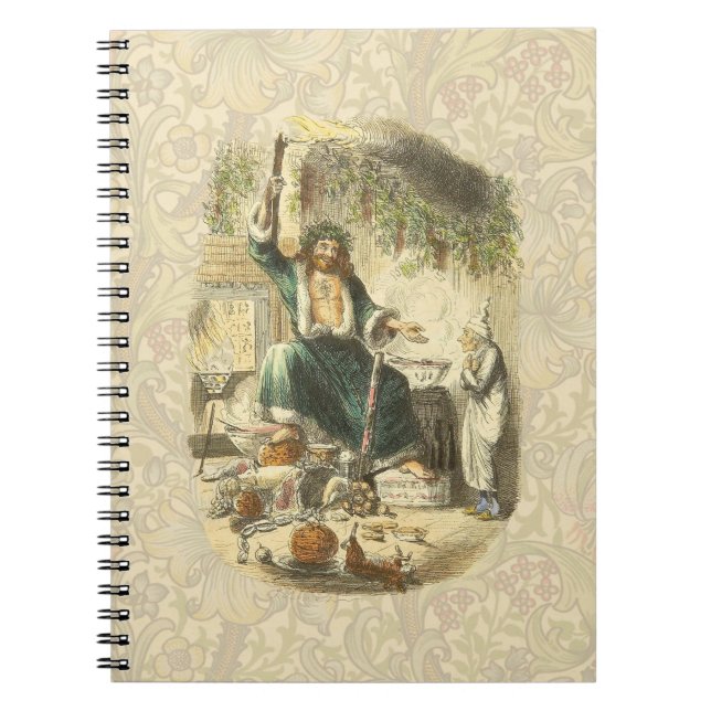 Caderno Espiral Fantasma do Natal Presente Scrooge (Frente)