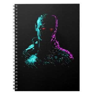 Caderno Espiral Fantasma no notebook Wires ASCII Art