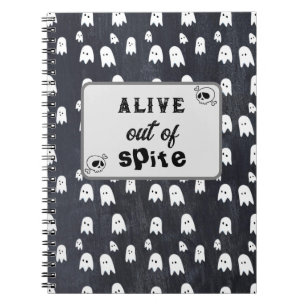 Caderno Espiral Fantasma vivo por despeito