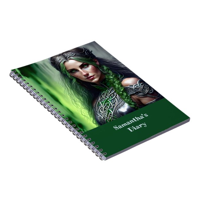 Caderno Espiral Fantasy Celtic Warrior Princess (Lado Direito)