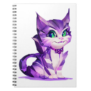 Caderno Espiral Fantasy Cute Kawaii baby Cheshire kitten