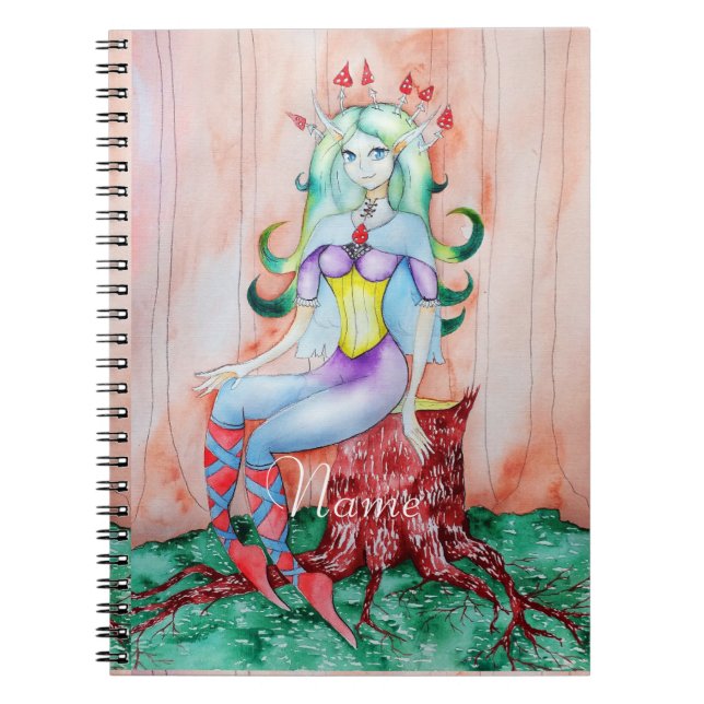 Caderno Espiral Fantasy Pixie Fairy Thunder_Cove (Frente)