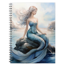 Caderno Espiral Fantasy Sereid Notebook 6,5 x 8,75 Polegadas