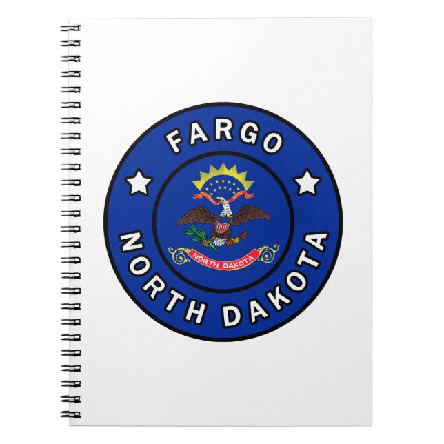 Caderno Espiral Fargo Dakota do Norte (Frente)