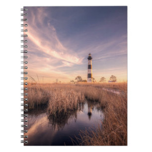 Caderno Espiral Faróis Bodie Island Outerbanks NC