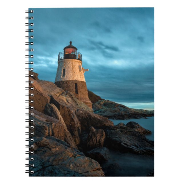 Caderno Espiral Faróis | Castelo Hill Lighthouse (Frente)