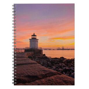 Caderno Espiral Faróis South Portland, Maine