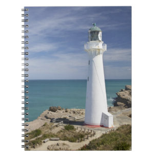 Caderno Espiral Farol Castle Point, Castlepoint, Wairarapa,