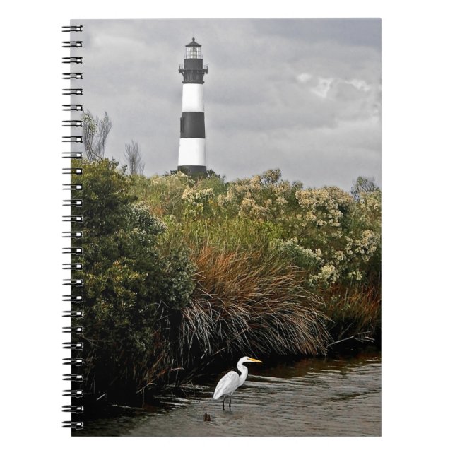 Caderno Espiral Farol de Bodie Island (Frente)