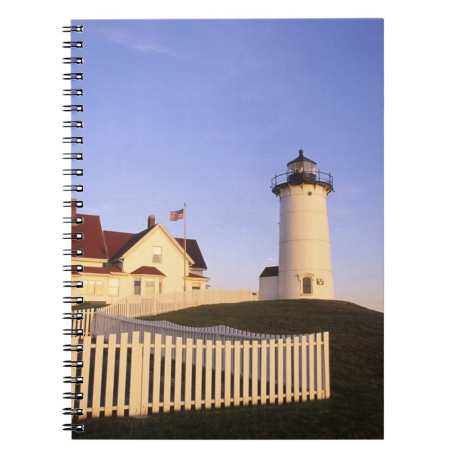 Caderno Espiral Farol de Nobska, Woods Hole, Massachusetts (Frente)