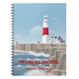 Caderno Espiral Farol de Portland Bill