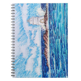 Caderno Espiral Farol em Azul