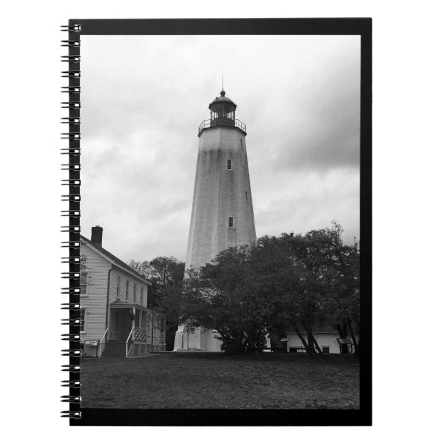 Caderno Espiral Farol Sandy Hook (Frente)