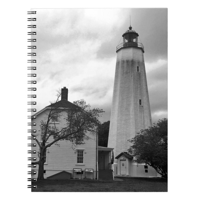 Caderno Espiral Farol Sandy Hook (Frente)