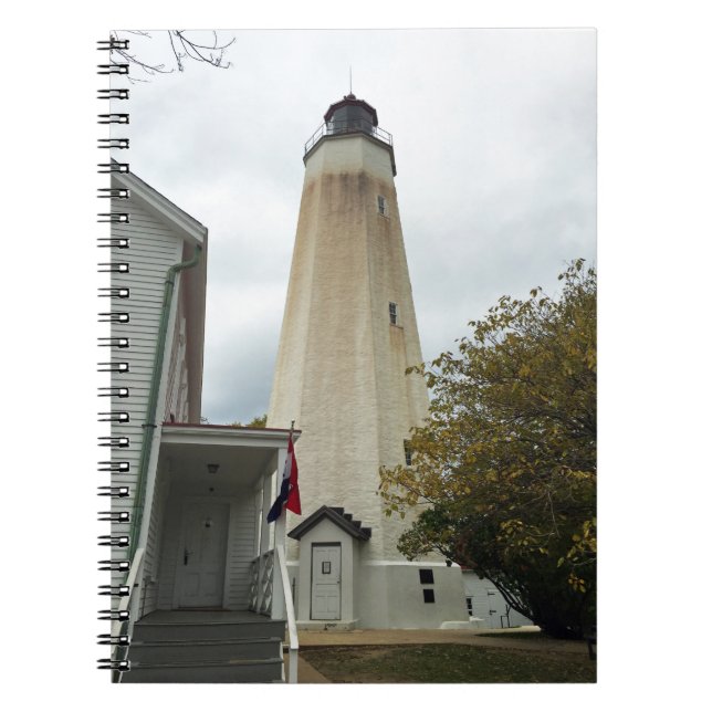 Caderno Espiral Farol Sandy Hook (Frente)