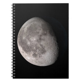 Caderno Espiral Fase de lua gibbada em declínio