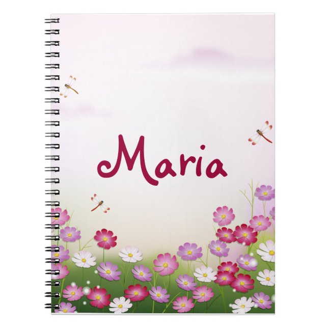 Caderno Espiral Fashion Floral Retro-Legal Bonito (Frente)