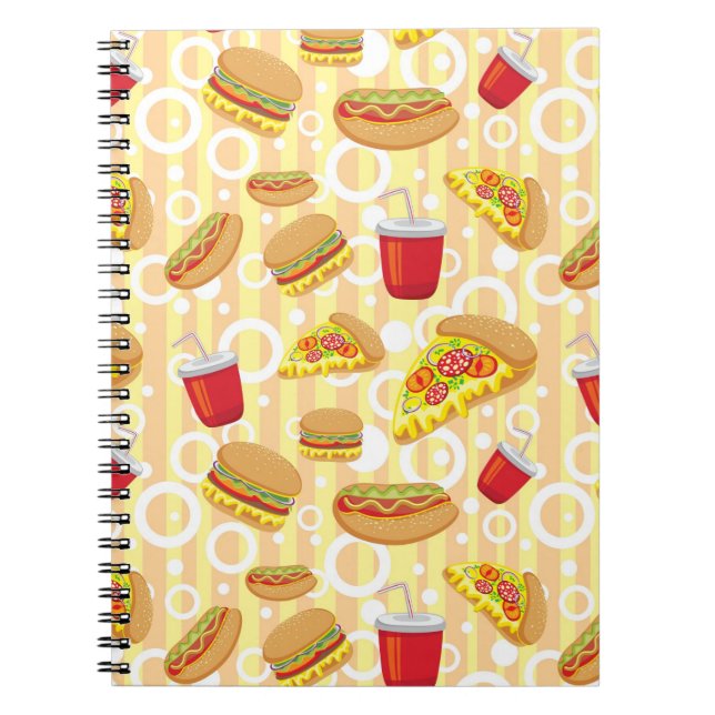 Caderno Espiral Fast food (Frente)