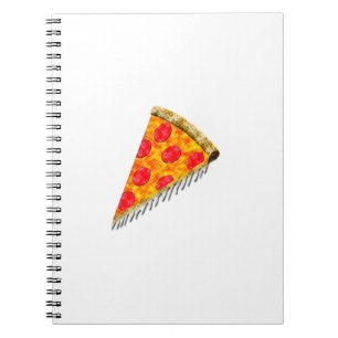 Caderno Espiral Fatia de pizza de anúncio de vinheta