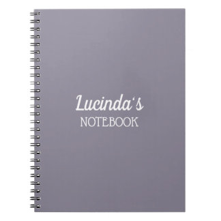 Caderno Espiral Favo de Mel | Cor Sólida Lavanda 6 Pessoal